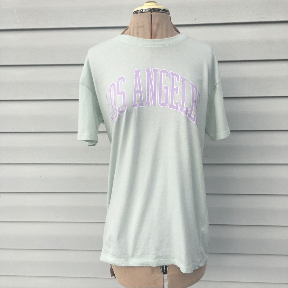 Hollister LA Los Angeles mint green tee size XS